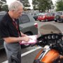 Co-workers at FedEx witness the start of our Iron Butt Ride